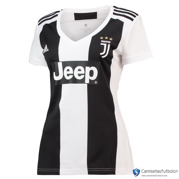 Camiseta Juventus Primera equipo Mujer 2018-19 Negro Blanco